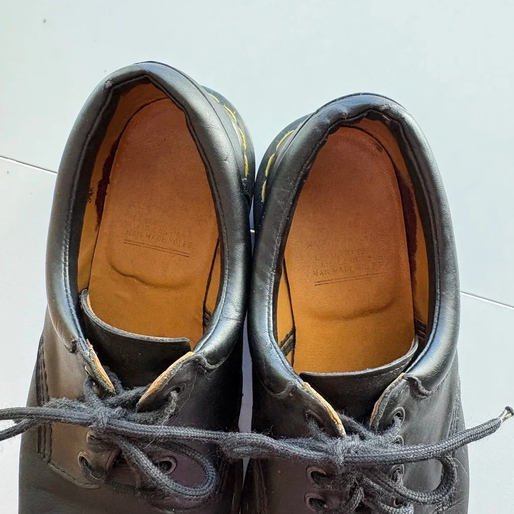 Dr. Martens 8053 Padded‎ Collar Oxford Mens Size 9 Black Made In England Vintage